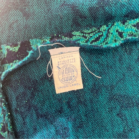 Vintage 1960’s Tunic Style Sleeveless Floral Metallic Top - Picture 12 of 12